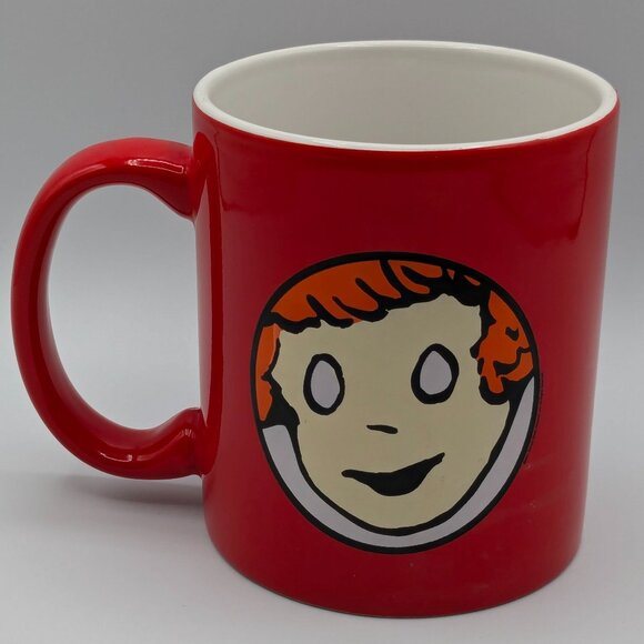 Little Orphan Annie Red Mug by M Ware, Rare - Picture 1 of 11